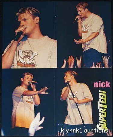 Nick Carter Backstreet Boys 3 POSTERS Centerfolds Lot 1148A BBMak Christian back