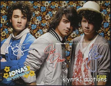 Jonas Brothers Joe Nick 3 POSTERS Centerfolds Lot 2812A Kevin Jonas on the back