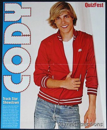 Cody Linley 2 POSTERS Centerfold  Lot 688A Chris Brown on back