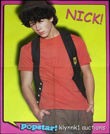 Nick Jonas Poster Magazine Centerfold 3029A Ryan Sheckler on back