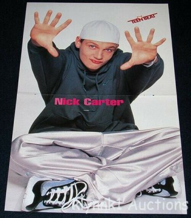 Nick Carter Poster Centerfold Collectible 3604A Joey Fatone on back