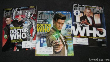 Entertainment Weekly 3 Magazines Doctor Who Time Lord Comic-Con Lot EW320