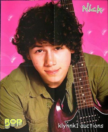 Nick Jonas Poster Magazine Centerfold 3156A Orlando on back