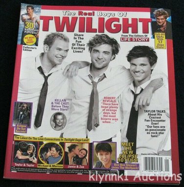 The Real Boys of Twilight Life Story Magazine Taylor Rob Kellan March 2010