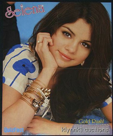 Selena Gomez Centerfold Poster 2119B Dylan & Cole on the back