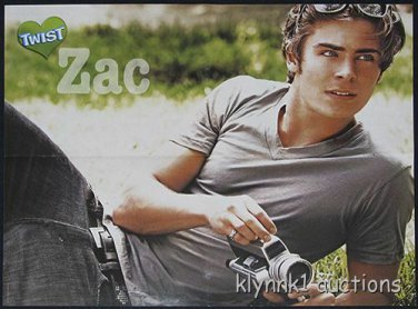 Zac Efron 3 POSTERS Centerfolds Lot 1936A Jonas Brothers Nick Joe Kevin on back