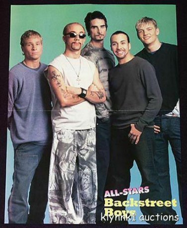 Backstreet Boys Rare Poster Centerfold 503A  Britney Spears on the back