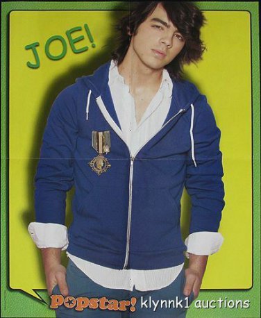 Joe Jonas Poster Magazine Centerfold 3028A Jesse McCartney on back