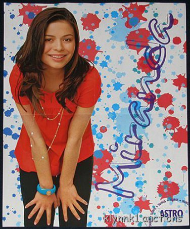 Miranda Cosgrove 2 Posters Centerfold Lot 1513A Miley and Taylor Lautner on back