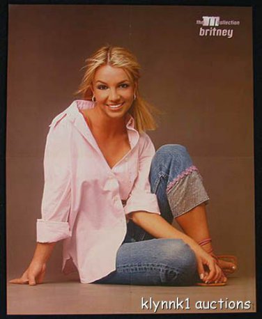 Britney Spears  Poster Centerfold  772A Aaron Carter on the back