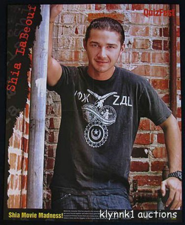 Shia LaBeouf  Poster - 4 Full Page PINUPs Lot P1601 Miley on back