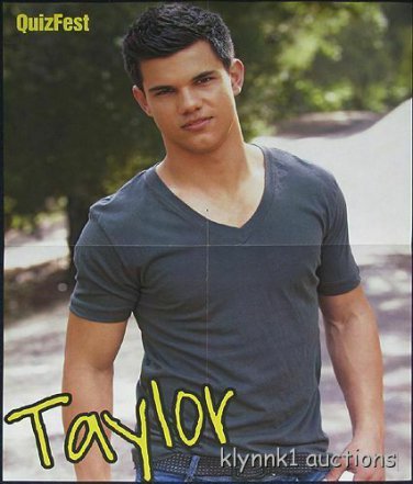 Taylor Lautner POSTER Centerfold 2260A Selena Gomez on the back