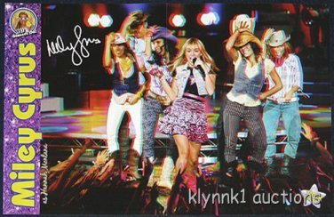 Miley 3-D Hannah Montana - 2 POSTERS Centerfolds Lot 1538A Zac Efron Ashley