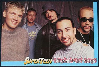 Backstreet Boys - 2 POSTERS Centerfolds Lot 1333A Justin Timberlake on back
