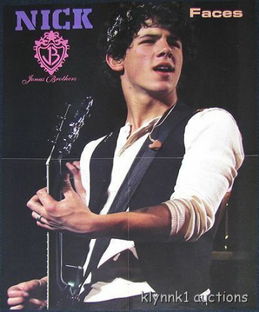 Nick Jonas 3 POSTERS Centerfolds Lot 2497A Kevin Jonas Brothers on the back