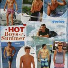 BTR 1D Justin Boo Boo shirtless 2 POSTERS Centerfold Lot 2579A Taylor Swift on back