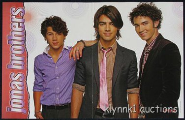 Nick Joe Jonas Brothers - 3 POSTERS Centerfolds 1537A Zac Efron Emily Osment