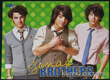 Jonas Brothers Nick Joe Kevin - POSTER Centerfold 1517A Ashley Tisdale on back