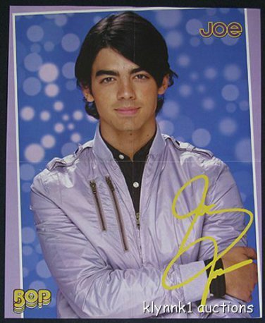 Joe Jonas Brothers Nick - 2 Posters Centerfold Lot 1726A Demi Lovato on back