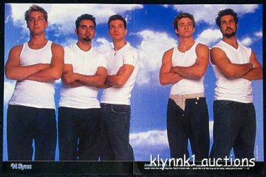 NSync Justin Lance JC Joey Chris - 4 POSTERS Centerfolds Collectibles Lot 976A