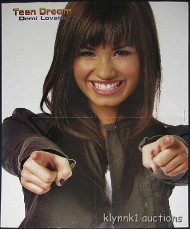 Demi Lovato - 3 POSTERS Centerfolds Lot 2484A Nick Joe Jonas Brothers on back