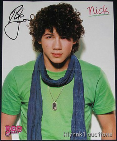 Nick Jonas 3 Posters Centerfold Lot 1529A  Joe Jonas and Jonas Brothers on back