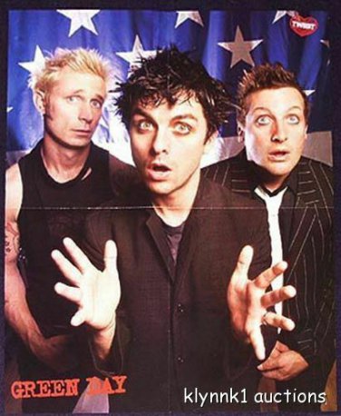 Green Day Billie Joe Poster Magazine Centerfold 189A Mario on the back