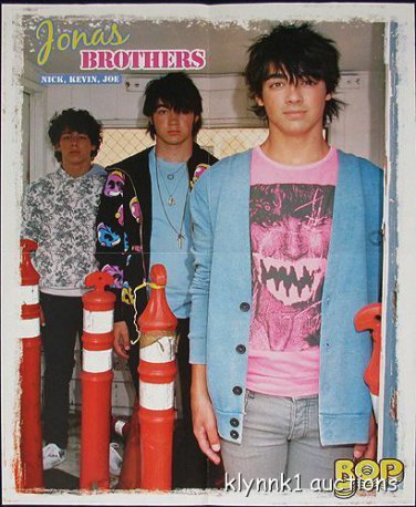 Joe Nick Jonas Brothers - 3 Posters Centerfold Lot 2986A Camp Rock Demi on back