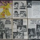 Donny Osmond clippings 24 Full pages 1970's Vintage article Lot 70.803