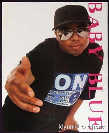 Baby Blue Pretty Ricky - 4 POSTERS Centerfolds Lot 447A Pleasure Slick'em back