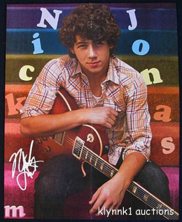 Nick Jonas Brothers 4 POSTERS Centerfold Lot 1076A  Cody Linley on back
