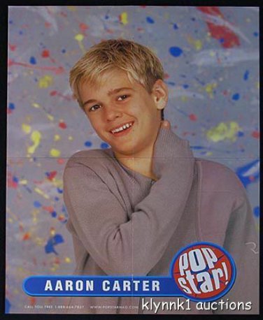 Aaron Carter 3 POSTERS Centerfolds Lot 761A Dream & Edens Crush on the back