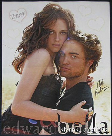 Bella Edward Rob Pattinson 4 POSTERS Centerfold Lot 2714A Taylor Lautner on back