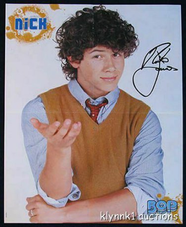 Nick Jonas Brothers Joe - 2 Posters Centerfold Lot 812A  Miley & Emily on back