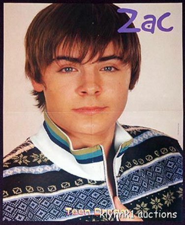 Zac Efron - POSTER Centerfold 608A more Zac Efron on back