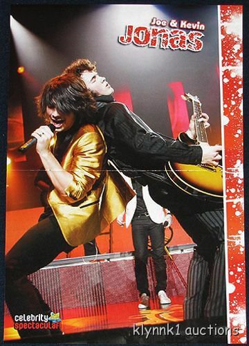 Joe Nick Jonas Brothers - 3 POSTERS Centerfolds Lot 1549A Nick Kevin Jonas back