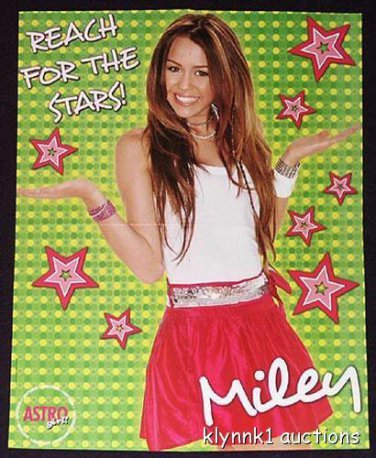 Miley Cyrus - 3 POSTERS Centerfolds Lot 611A Orlando Bloom on the back