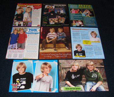 Dylan Cole Sprouse 24 Full page Magazine clippings Pinups Lot DC402 Suite Life Brenda Song