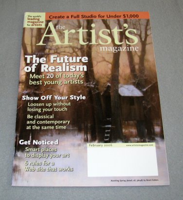 The Artist's Magazine February 2006 web sites art display art style studio