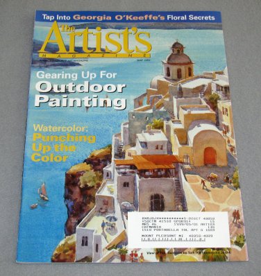 The Artist's Magazine May 1999 Outdoor Painting Georgia O'Keefe floral secrets