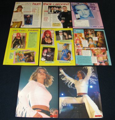 Britney Spears 24 Full Page Magazine clippings - Pinups Articles Lot B815