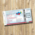 Airplane Birthday Party Boarding Pass Ticket Invitation Personalized Digital Invitation