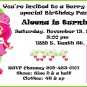 Strawberry Shortcake Birthday Invitations Personalized Digital Invitation