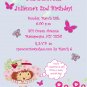 Strawberry Shortcake Birthday Invitations Personalized Digital Invitation