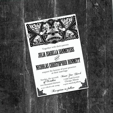 Bridal Shower Invitation Cinco de Mayo Fiesta Black and White Personalized Digital Invitation