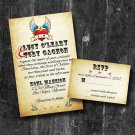 Rock -N- Roll wedding invitations with RSVP Personalized Digital Invitation