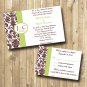 Damask Wedding Invitations w PROGRAM RSVP Any color Personalized Digital Invitation