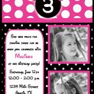 Minnie Mouse Photo Birthday Party Invitation Personalized Digital Invitation