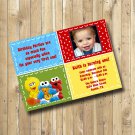 Sesame Street 1st Birthday Party PHOTO Invitation Personalized Digital Invitation