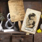 Custom Photo Wedding Ceremony Program/Wedding Program Fan/Rustic Wedding